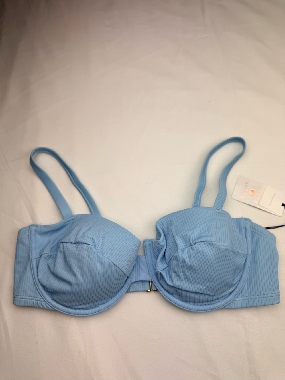 Shade & shore swim Light Blue Ribbed top